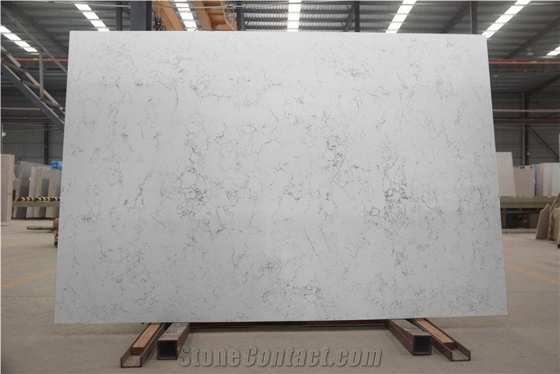 Lightning White Engineered Marble Artificial Marble