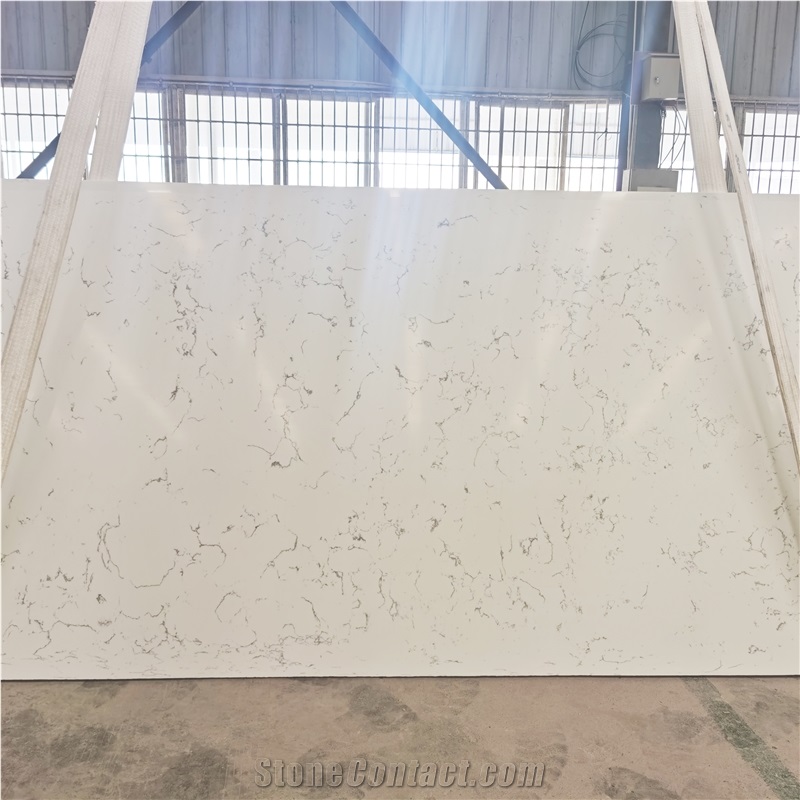 Lightning White Engineered Marble Artificial Marble
