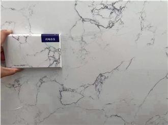 Lightning White Engineered Marble Artificial Marble