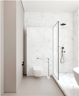 Lightning White Engineered Marble Artificial Marble