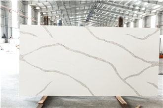 LQ-906 Calacatta Meliss Quartz Slabs Vietnam LQ-906 Calacatta Meliss Quartz Slabs Vietnam