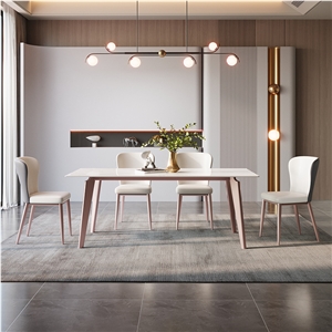 Nordic Rock Plate Table Top Sintered Stone Dining Table