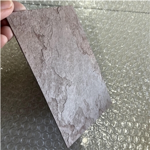 Ultra Thin Natural Slate Veneer Tiles Flexible Stone Sheet