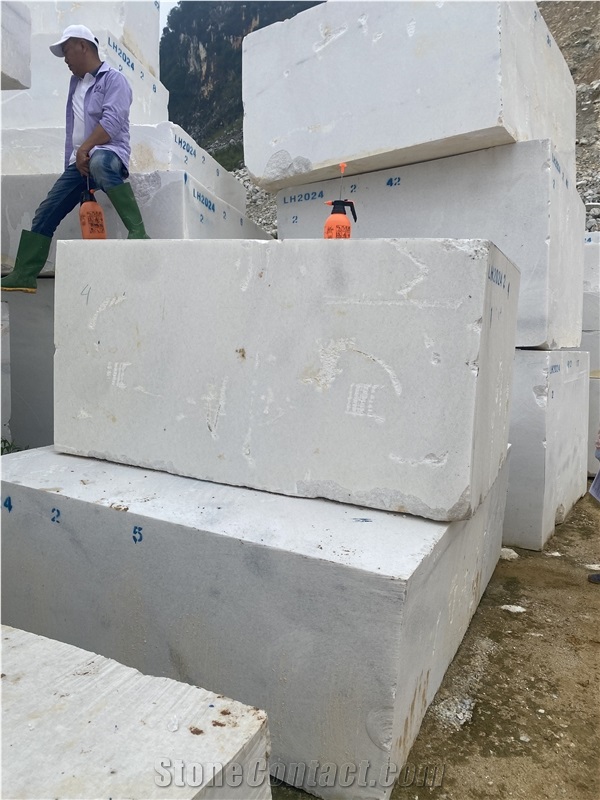 Vietnam White Marble Block Cheap Price From Quarry Owner