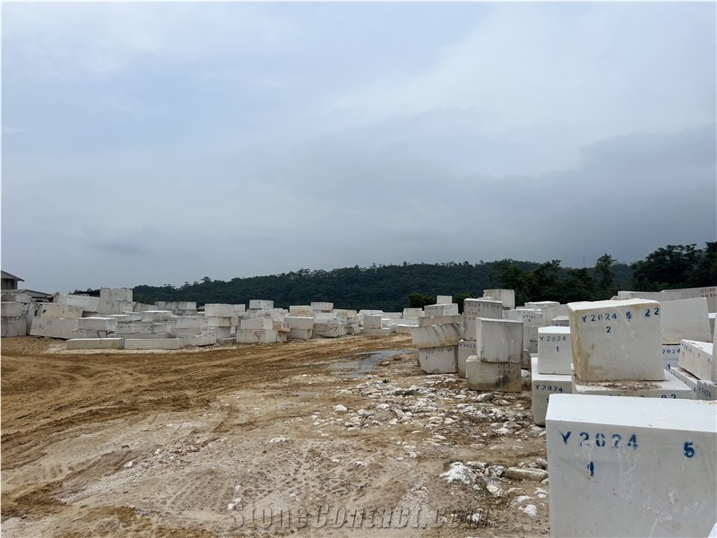 Vietnam White Marble Block Cheap Price From Quarry Owner