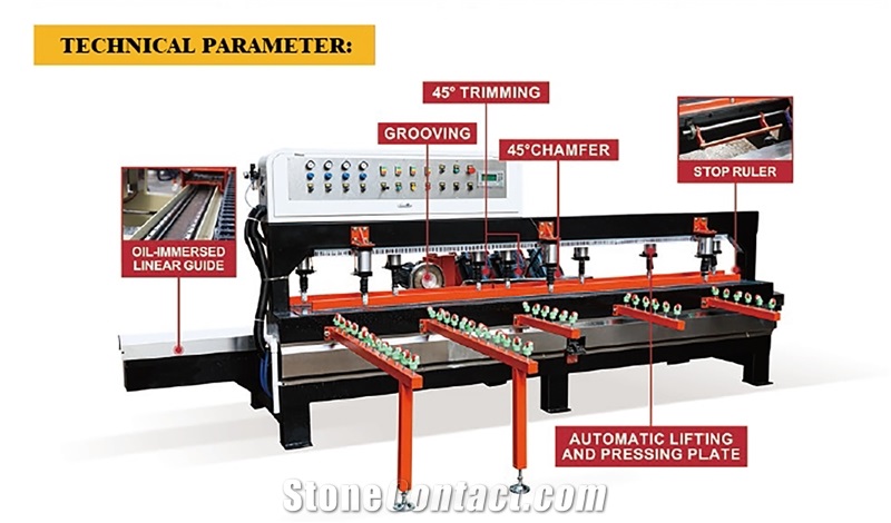 4 Head Precision Chamfering Machine