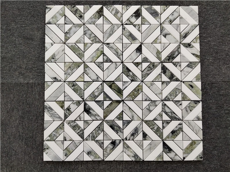 Emeral Green Marble Mosaic Tiles