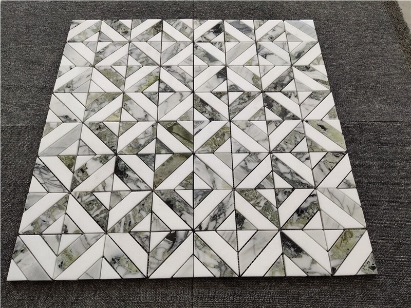 Emeral Green Marble Mosaic Tiles