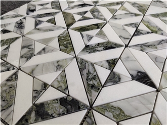 Emeral Green Marble Mosaic Tiles