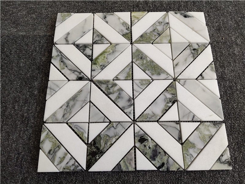 Emeral Green Marble Mosaic Tiles