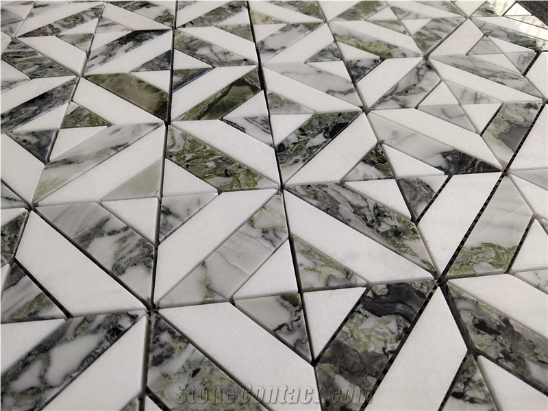 Emeral Green Marble Mosaic Tiles