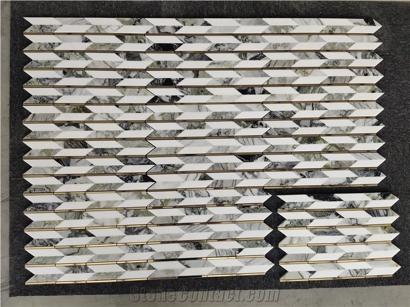 Emerald Jade Marble Mosaic Tiles