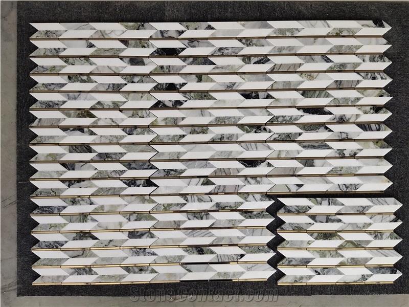 Emerald Jade Marble Mosaic Tiles