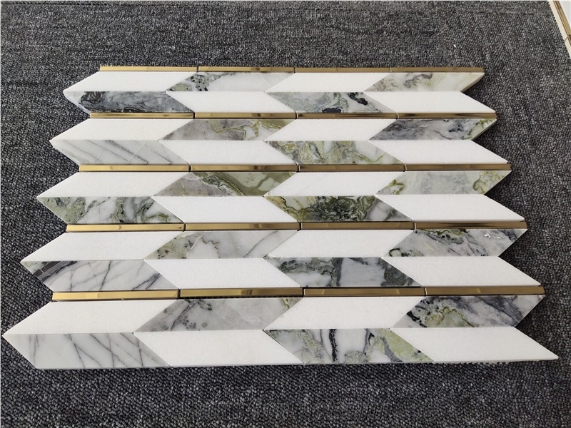 Emerald Jade Marble Mosaic Tiles