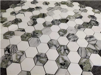 Ice Green Marble Mosaic Tiles