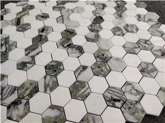 Ice Green Marble Mosaic Tiles