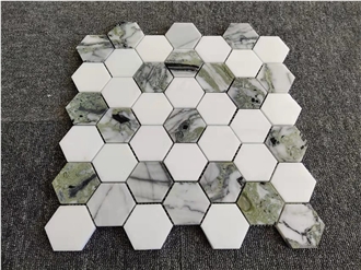 Ice Green Marble Mosaic Tiles