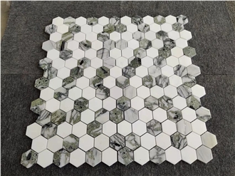 Ice Green Marble Mosaic Tiles