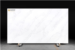 Carrara Classic Bianco Veins Quartz Slabs GSV 8108