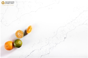 Carrara Classic Bianco Veins Quartz Slabs GSV 8108