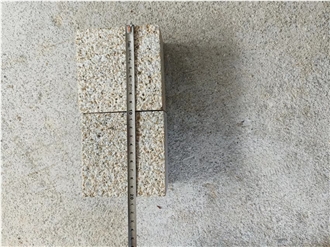 G682 Granite Golden Cristal Cube Stone, Paving Cobble Stone