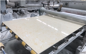 Cappuccino Beige Artificial Marble Slab Wall Floor Wholesale