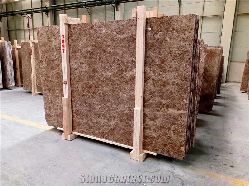Light Emperador Marble Slab Tiles
