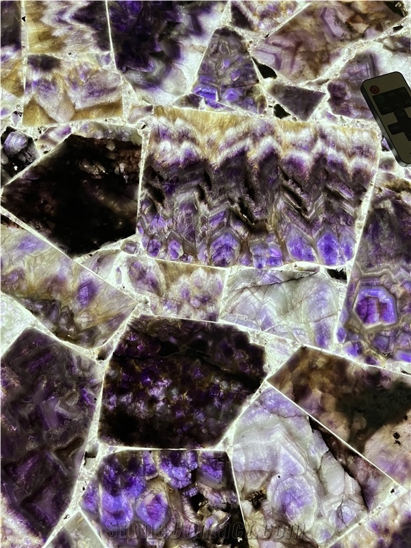 Amethyst Semiprecious Stone Tiles