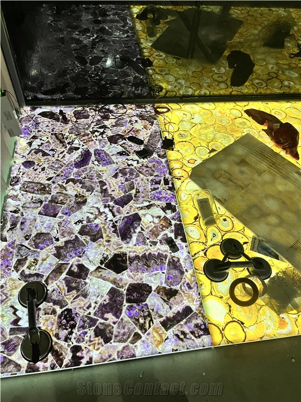 Amethyst Semiprecious Stone Tiles