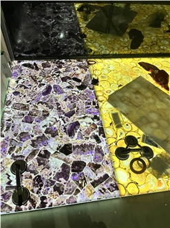 Amethyst Semiprecious Stone Tiles
