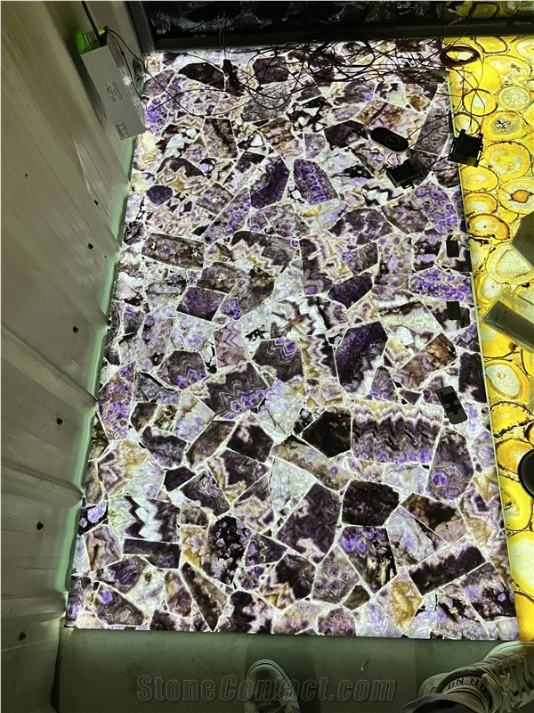 Amethyst Semiprecious Stone Tiles