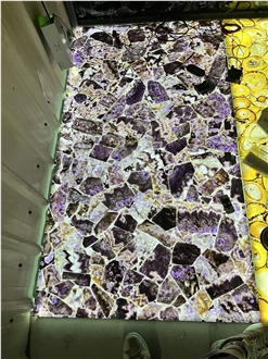 Amethyst Semiprecious Stone Tiles
