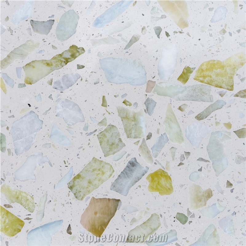 High Performance Inorganic Terrazzo - White Series