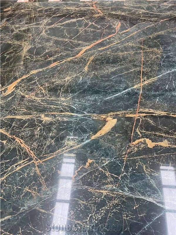 Dark Green Marble Slabs