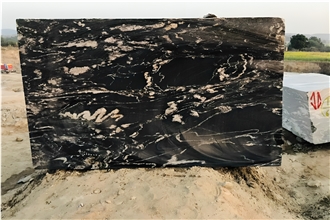 Titanium Gold Granite Blocks, Indian Black And Gold Granite Blocks