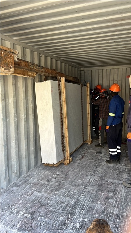 Bianco Namibia White Marble Slabs, Royal White Slabs Tiles