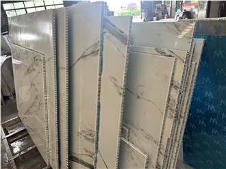 Oriental White Marble Composite Aluminum Honeycomb Panels