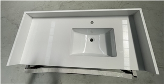 Artificial Pure White Quartz Vanity Tops