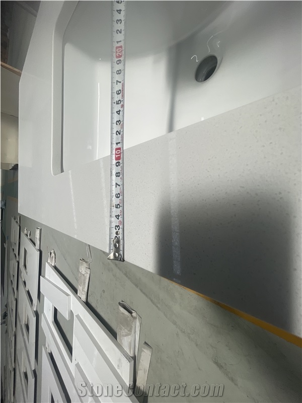 Artificial Pure White Quartz Vanity Tops