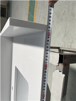 Artificial Pure White Quartz Vanity Tops