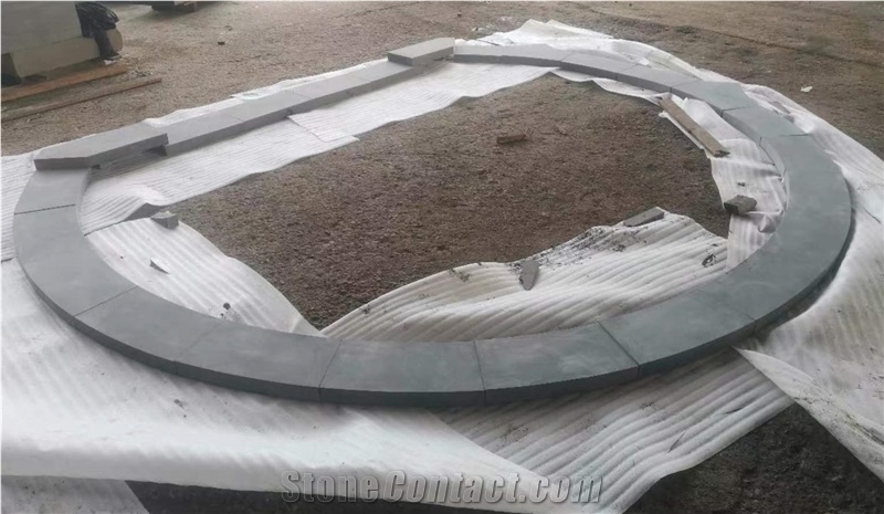 5Cm Sandblasted Basalt Floor Tiles