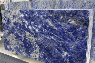 Blue Sodalite Marble Slabs