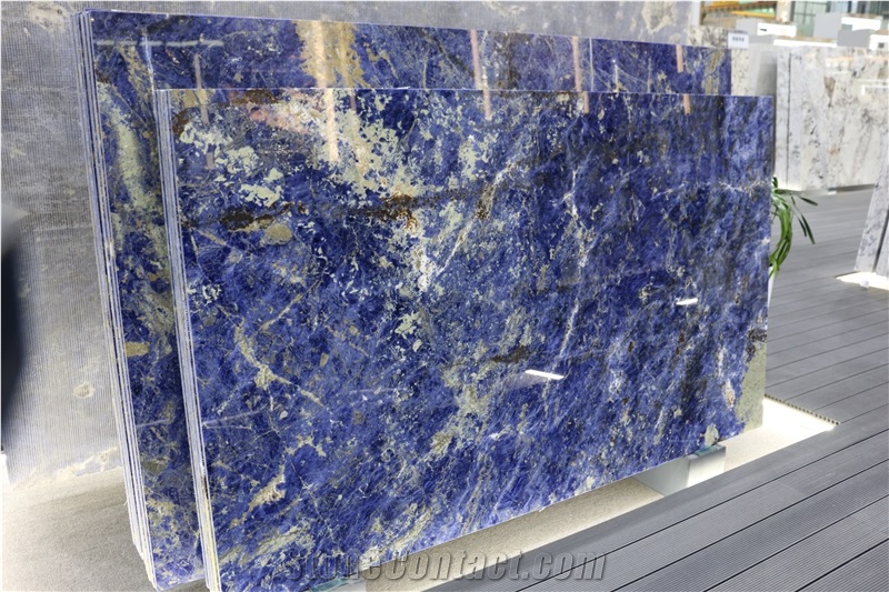 Blue Sodalite Marble Slabs