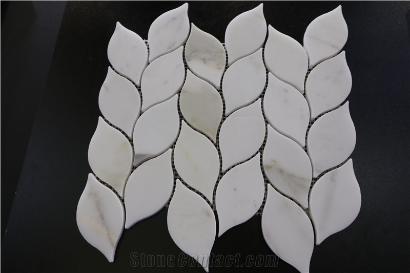 Calacatta Mosaic White Marble Mosaic Tiles