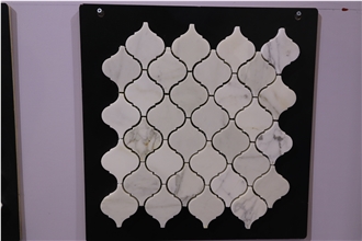 Calacatta Mosaic White Marble Mosaic Tiles