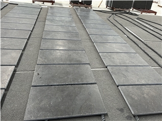 Classic Black Leather Nero Belgio Limestone Floor Tiles