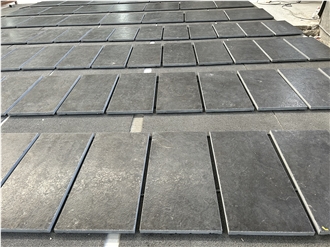 Classic Black Leather Nero Belgio Limestone Floor Tiles