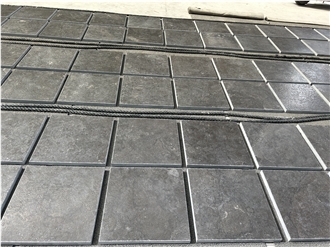 Classic Black Leather Nero Belgio Limestone Floor Tiles