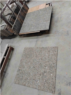 Flamed Butter Verde Granite Floor Tiles