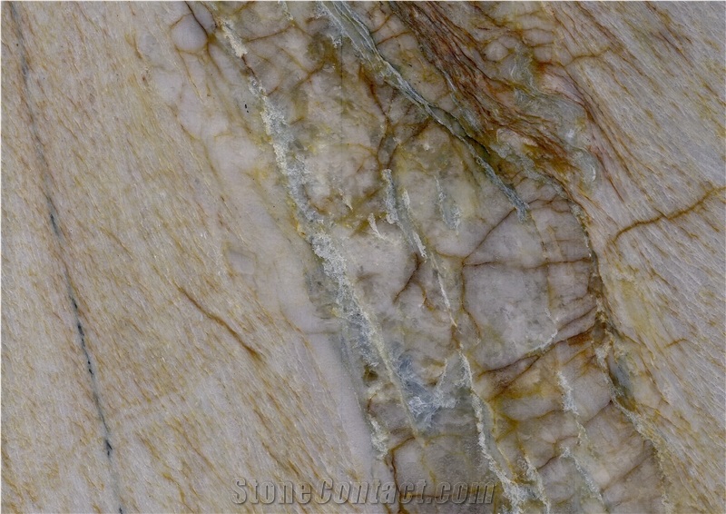 Gold Landscape Paintings Quartzite Slabs
